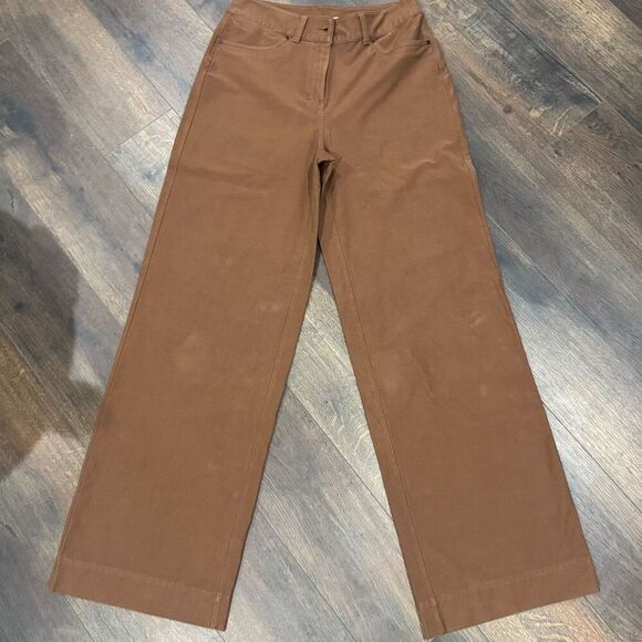 Lululemon City Sleek 5 Pocket Wide-Leg High-Rise Pant *Light Utilitech, Roasted - Picture 4 of 5